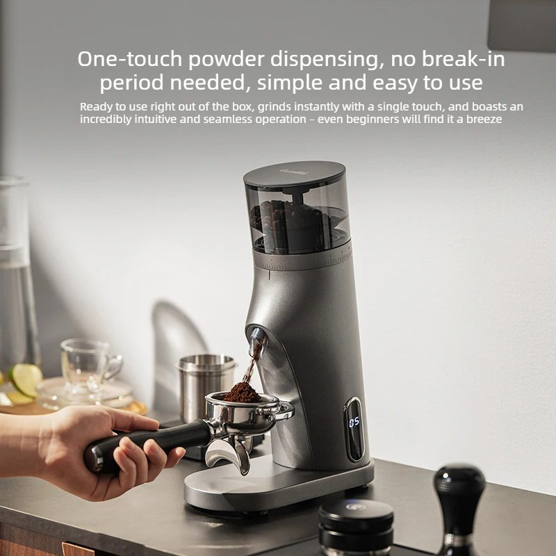 Coffee Grinder Burr Flat - Molinillo de café eléctrico Gemilai 9010C