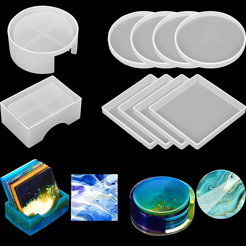 Coffee Equipment And Tools - Molde de silicona para posavasos cuadrado