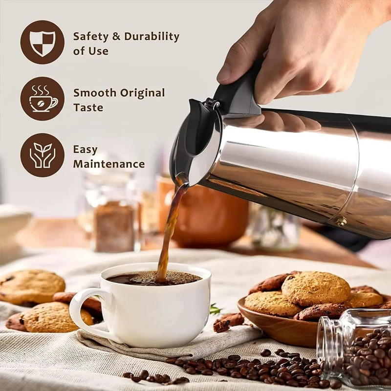 Cafetera Mocha de 6 Tazas, Per - Coffee Equipment Wdt reseña y precio