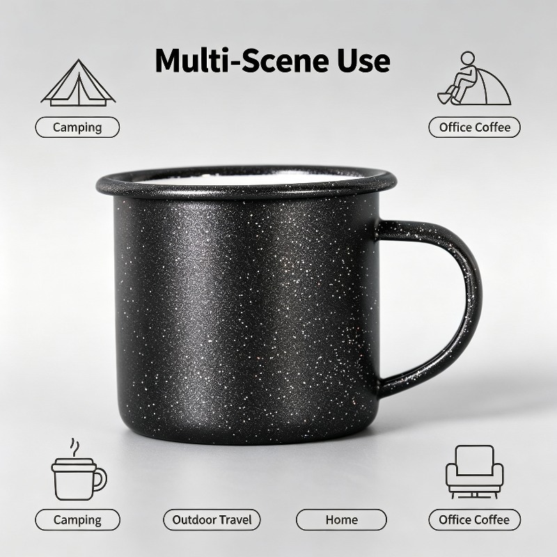 Taza Esmaltada Vintage con Pat - Coffee Equipment For Home reseña y precio